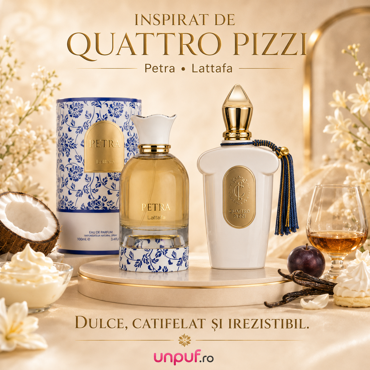 Parfum arabesc Lattafa Petra potrivit pentru zi de zi, birou, &icirc;nt&acirc;lniri și evenimente speciale